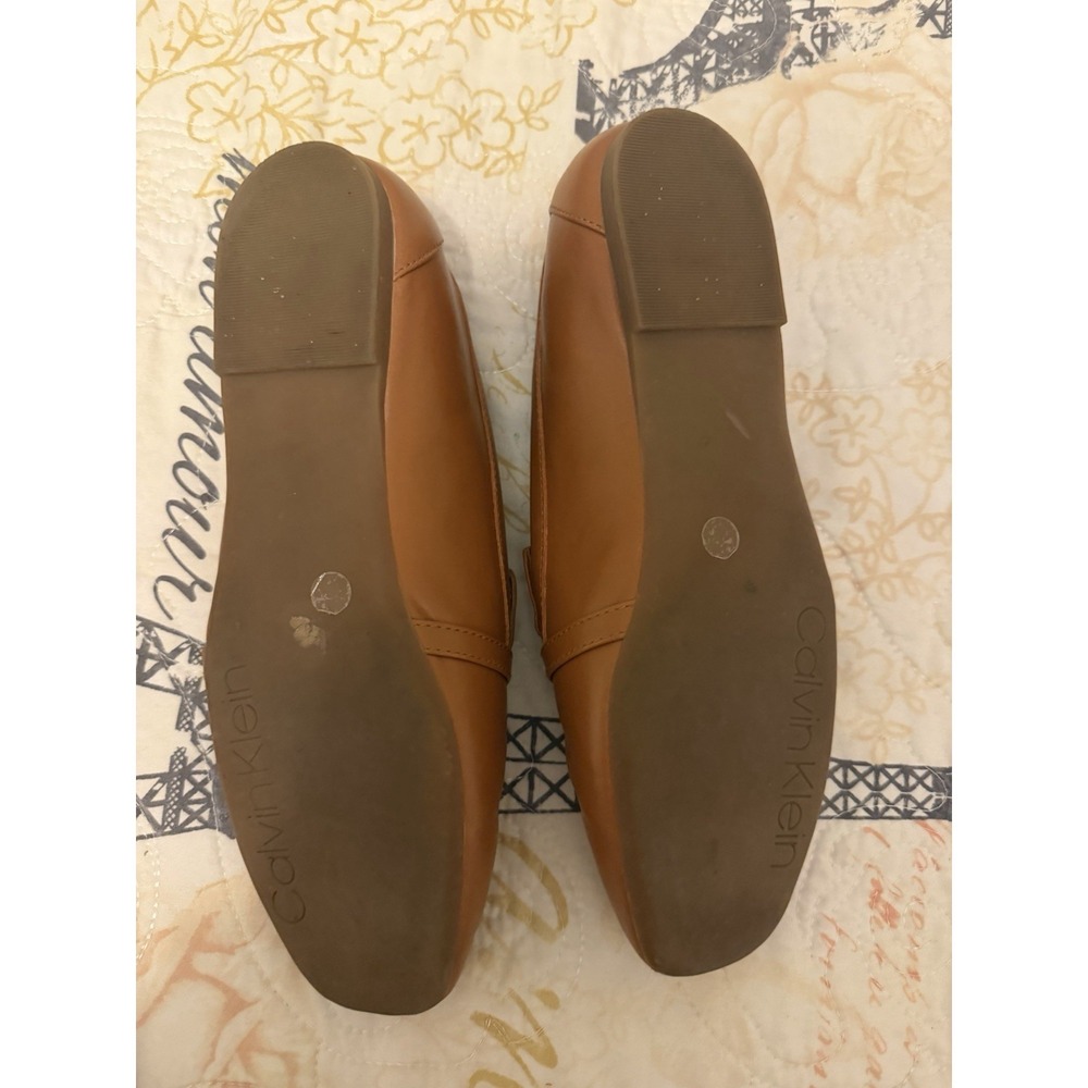 Calvin Klein Women's Linca Loafer Slip-On Shoes, Size 7 , Brown, Flat - Picture 2 of 5